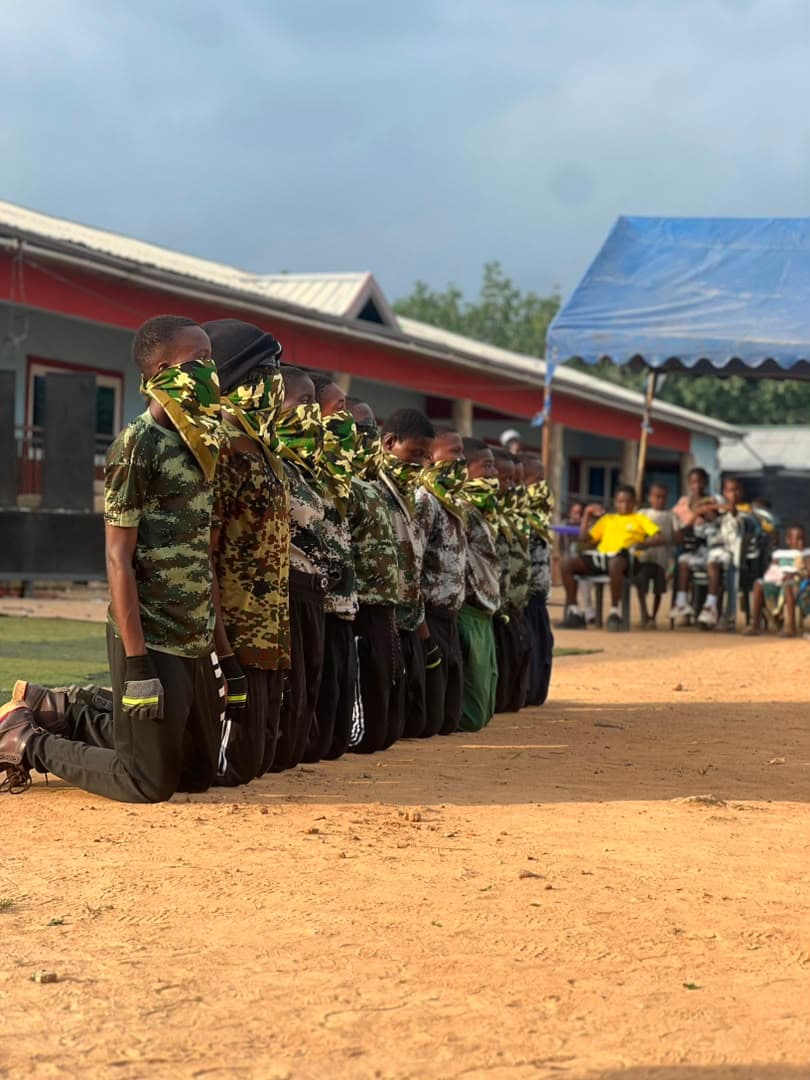 Cadets on parade at the JHS building fundraiser event