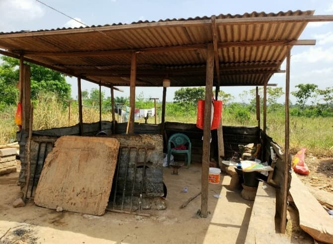 The old kitchen hut we used to manage with