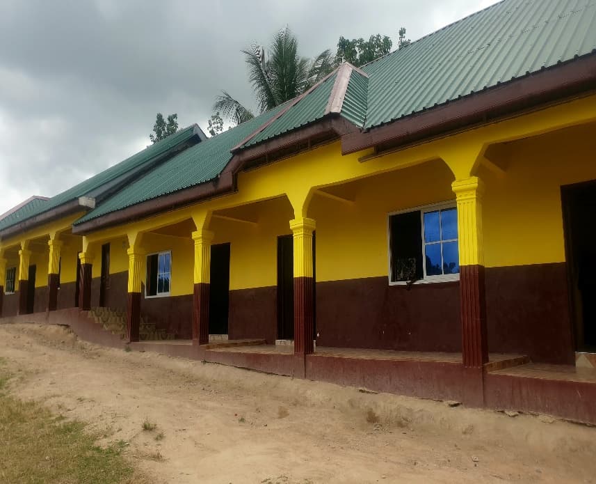 Our newly painted school building